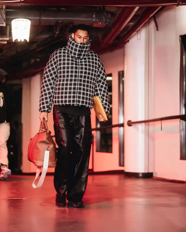 Ben Simmons outfit in Marni, Goyard, and Louis Vuitton, 2023