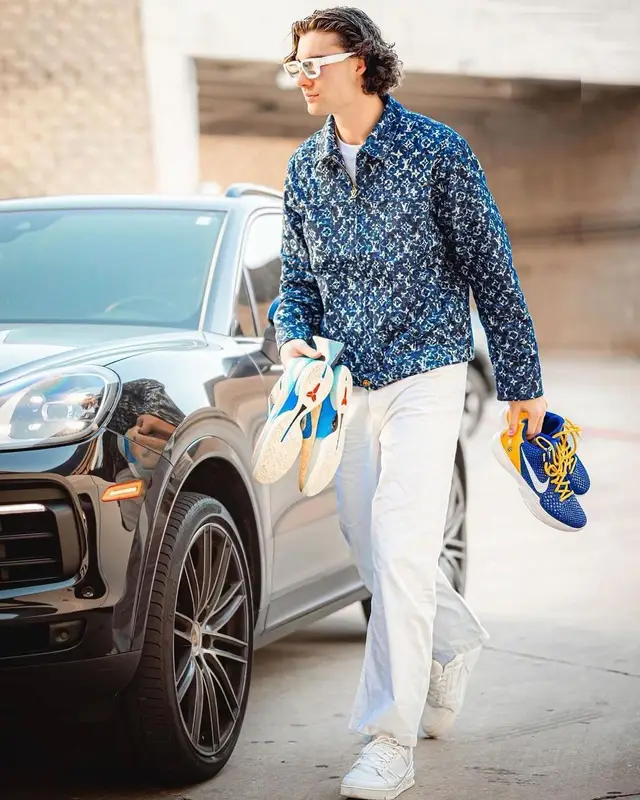 Josh Giddey outfit in Louis Vuitton, 2023