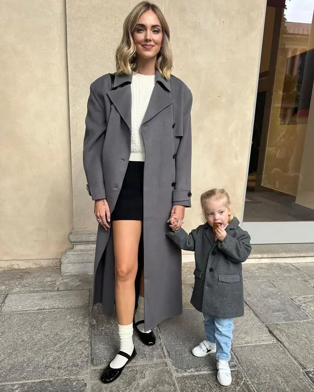 Chiara Ferragni outfit in Frankie Shop, Prada, and Miu Miu, 2023