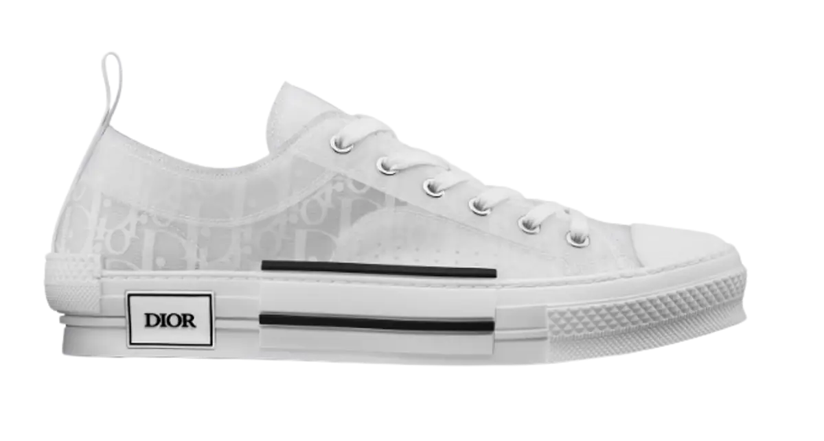 Dior White B23 Low-Top Sneakers $1050