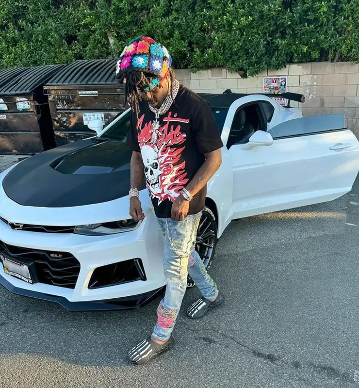Chief Keef outfit in Gnarcotic and Amiri, 2023