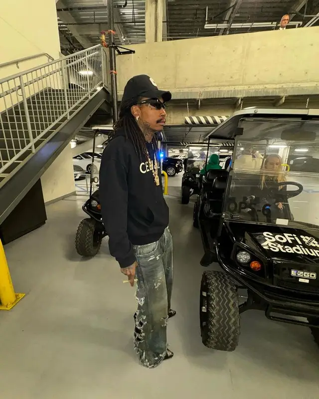 Wiz Khalifa outfit in Balenciaga and Celine, 2023