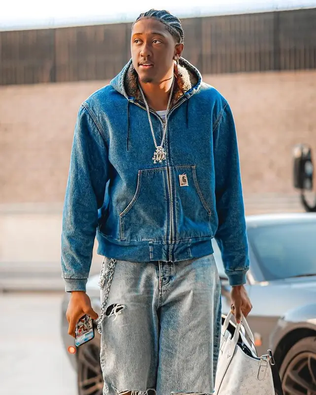 Jalen Williams outfit in Carhartt, Balenciaga, and Louis Vuitton, 2023