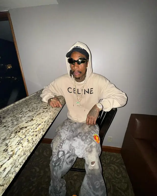 Wiz Khalifa outfit in Balenciaga and Celine, 2023
