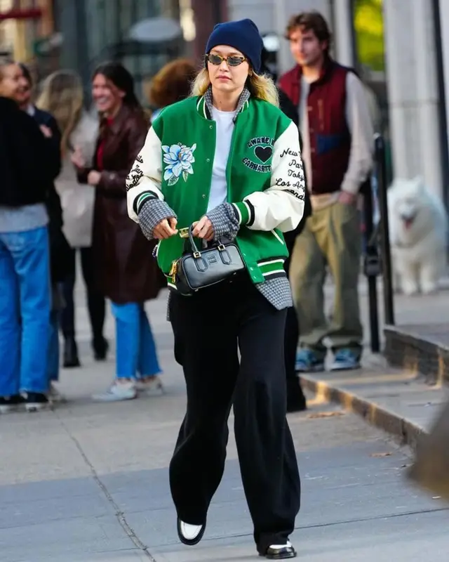 Gigi Hadid outfit in Awake NY, Miu Miu, and Guest In Residence, 2023