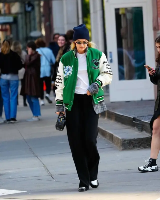 Gigi Hadid outfit in Awake NY, Miu Miu, and Guest In Residence, 2023