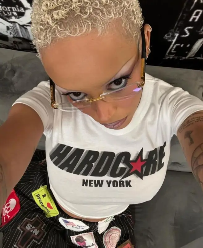 Doja Cat outfit in Havoc, Maybach Eyewear, and Kusikohc, 2023