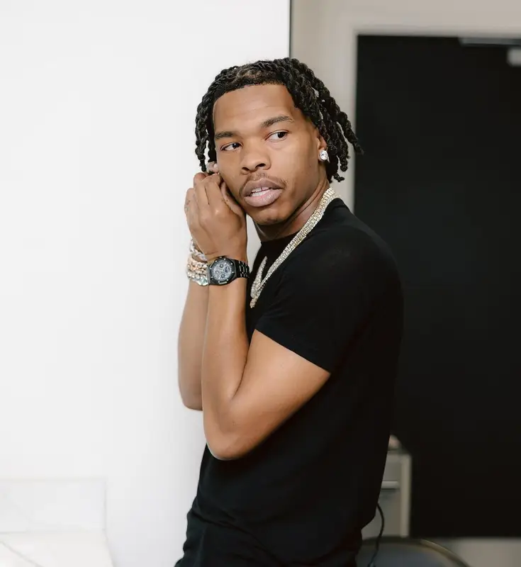 Lil Baby outfit in Rick Owens, 2023