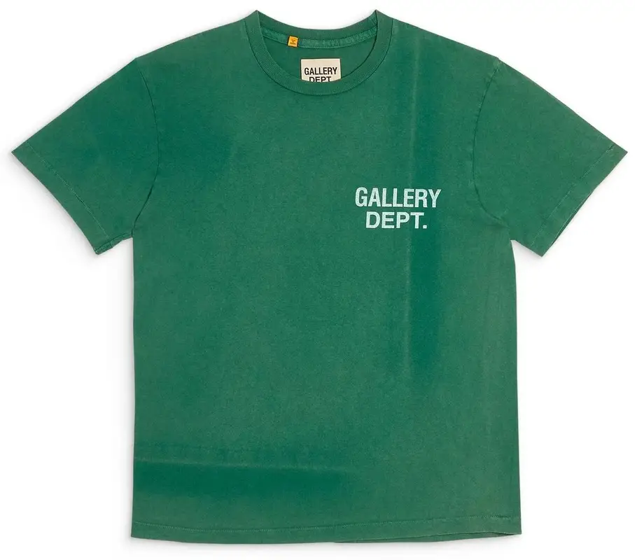 Gallery Dept. Vintage Logo-print Cotton-Jersey Green T-Shirt $300