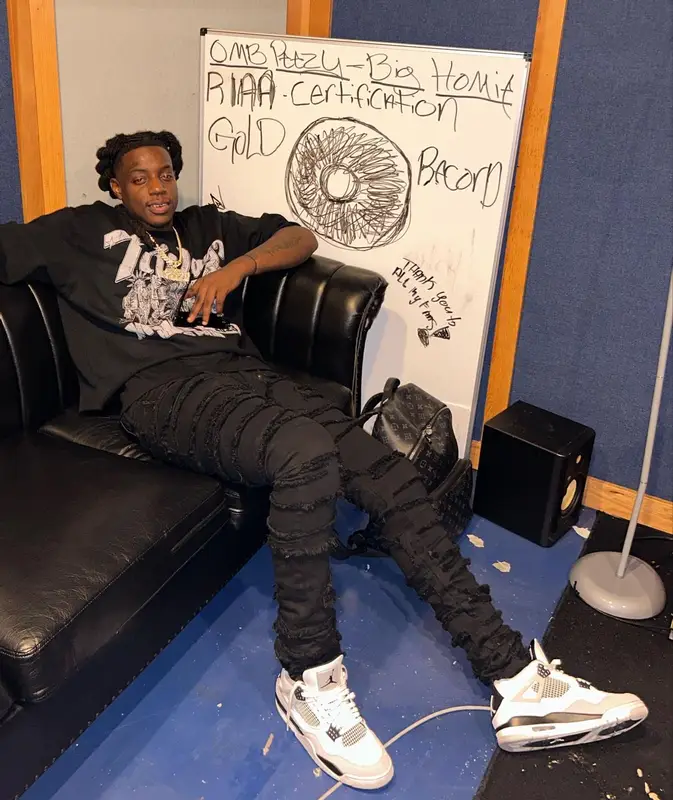 OMB Peezy outfit in Valabasas, Jordan, and Louis Vuitton, 2023