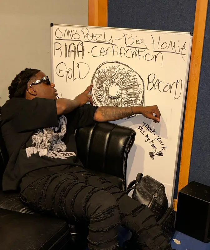 OMB Peezy outfit in Valabasas, Jordan, and Louis Vuitton, 2023
