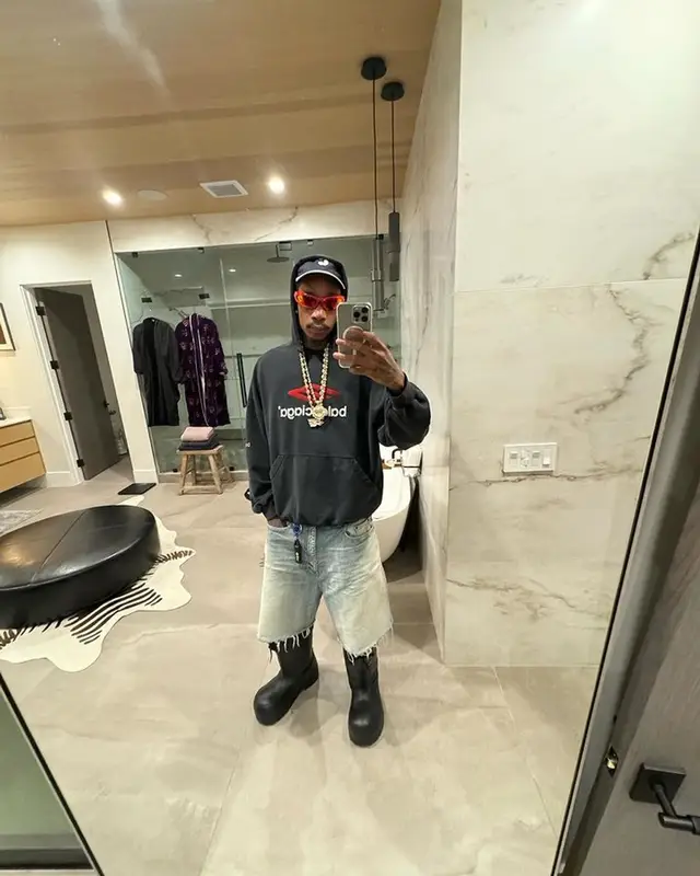 Wiz Khalifa outfit in Balenciaga and Celine, 2023
