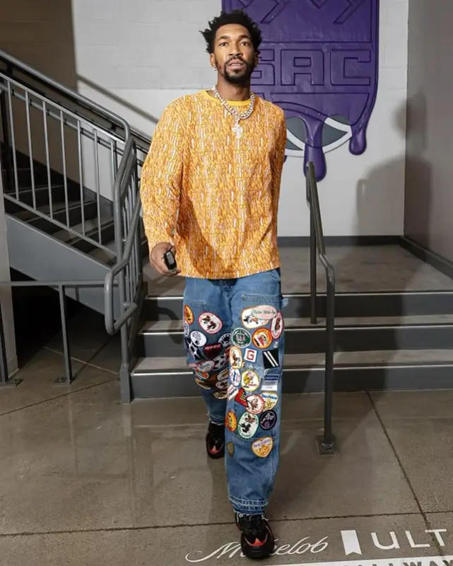 Malik Ahmad Monk outfit in Cactus Plant Flea Market, Better With Age, and Louis Vuitton, 2023