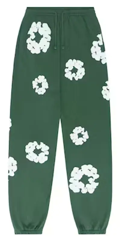 Denim Tears The Cotton Wreath Sweatpants Green $350