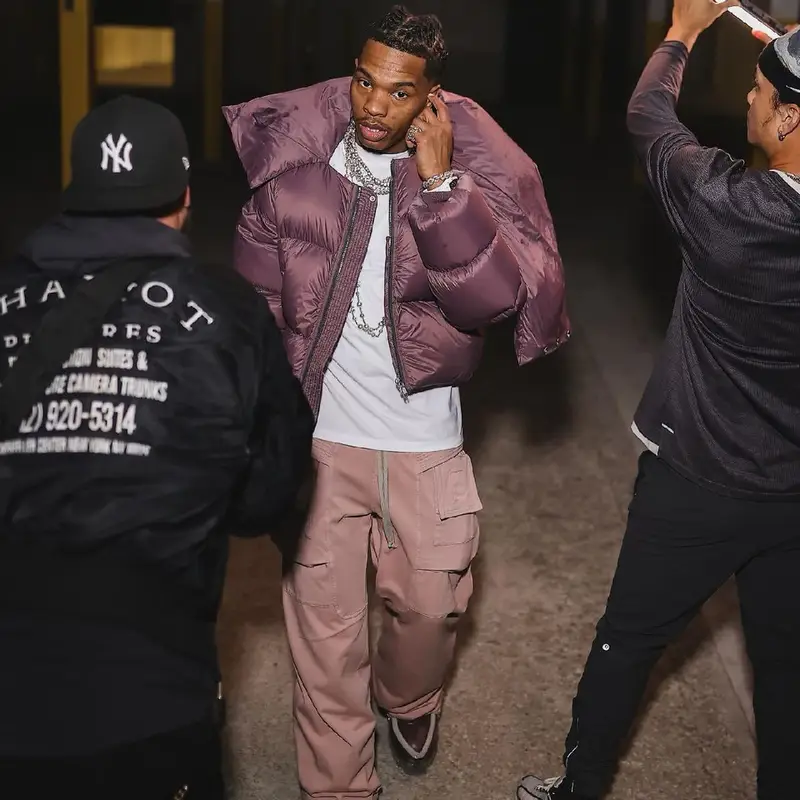 Lil Baby outfit in Rick Owens, 2023