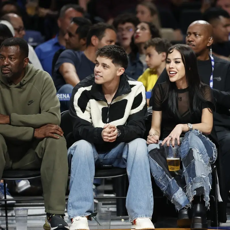 Danna Paola outfit in Alexander Wang, Versace, and Celine, 2023