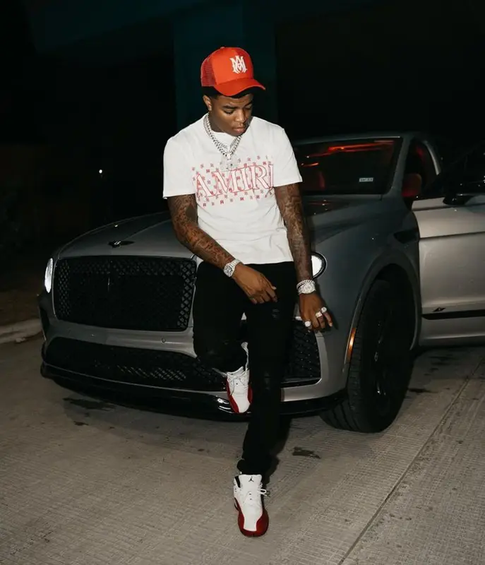 Yungeen Ace outfit in Jordan and Amiri, 2023