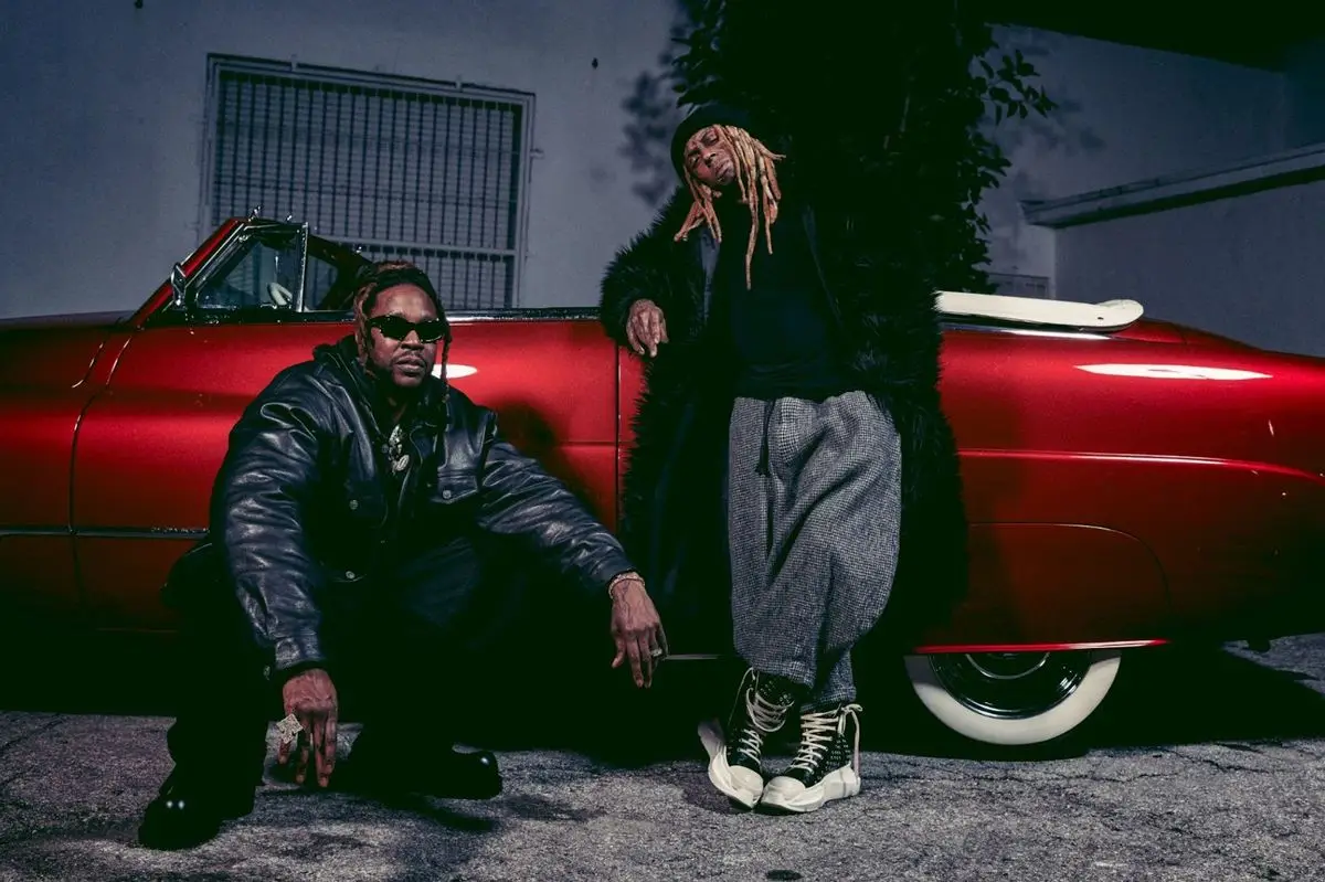 Lil Wayne outfit in Prada, Comme Des Garcons, and Rick Owens, 2023
