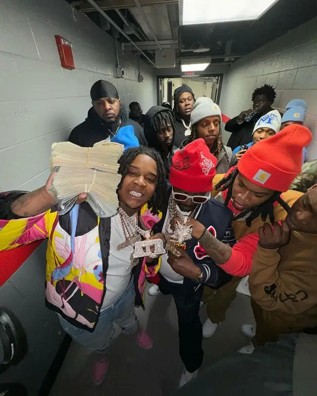 YTB Fatt outfit in Moncler, Amiri, and Chemist, 2023