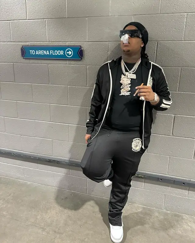 YTB Fatt outfit in Jordan, Gentle Monster, and Coperni, 2023