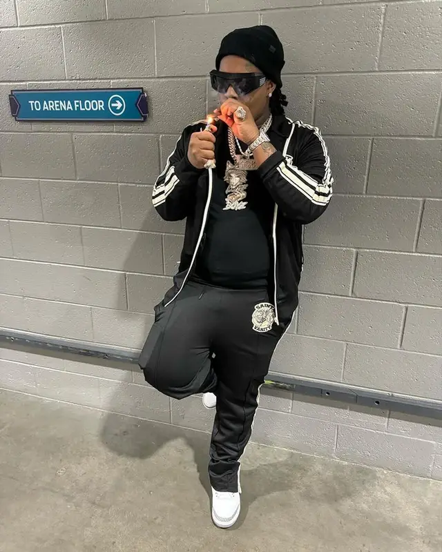 YTB Fatt outfit in Jordan, Gentle Monster, and Coperni, 2023