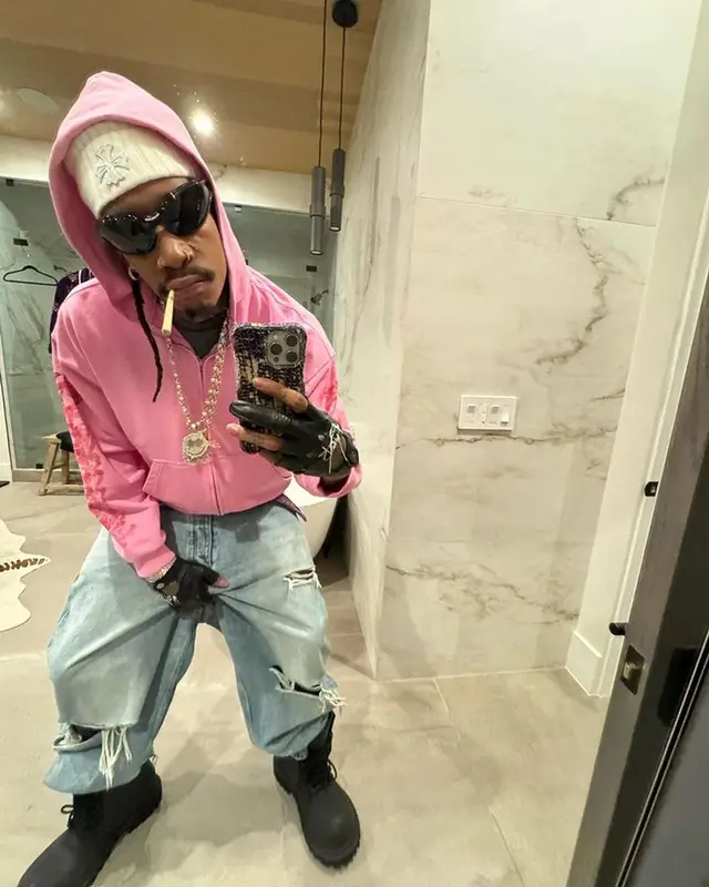 Wiz Khalifa outfit in Balenciaga and Chrome Hearts, 2023