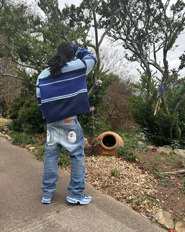 Kai Cenat outfit in Bape, Maison Margiela, and Salomon, 2023