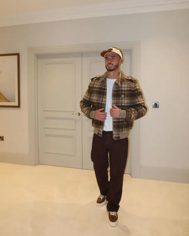 James Maddison outfit in Celine, Jaded London, and Aime Leon Dore, 2023