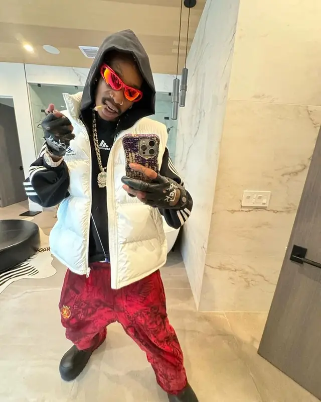 Wiz Khalifa outfit in Adidas and Balenciaga, 2023