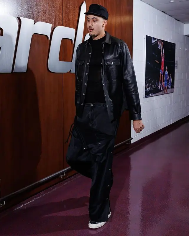 Kyle Kuzma outfit in Rick Owens and Y/Project, 2023