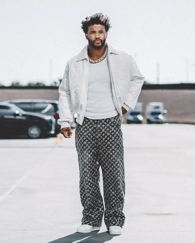 Kyler Murray outfit in Louis Vuitton and Nike, 2023