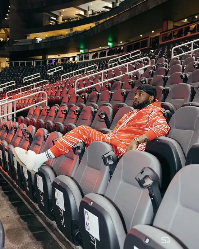 Davido outfit in Puma, Joshua Vides, and Ferrari, 2023