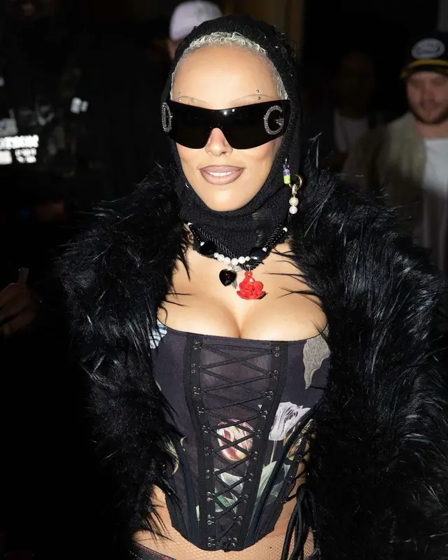 Doja Cat outfit in Monse, Gucci, and Dolce & Gabbana, 2023