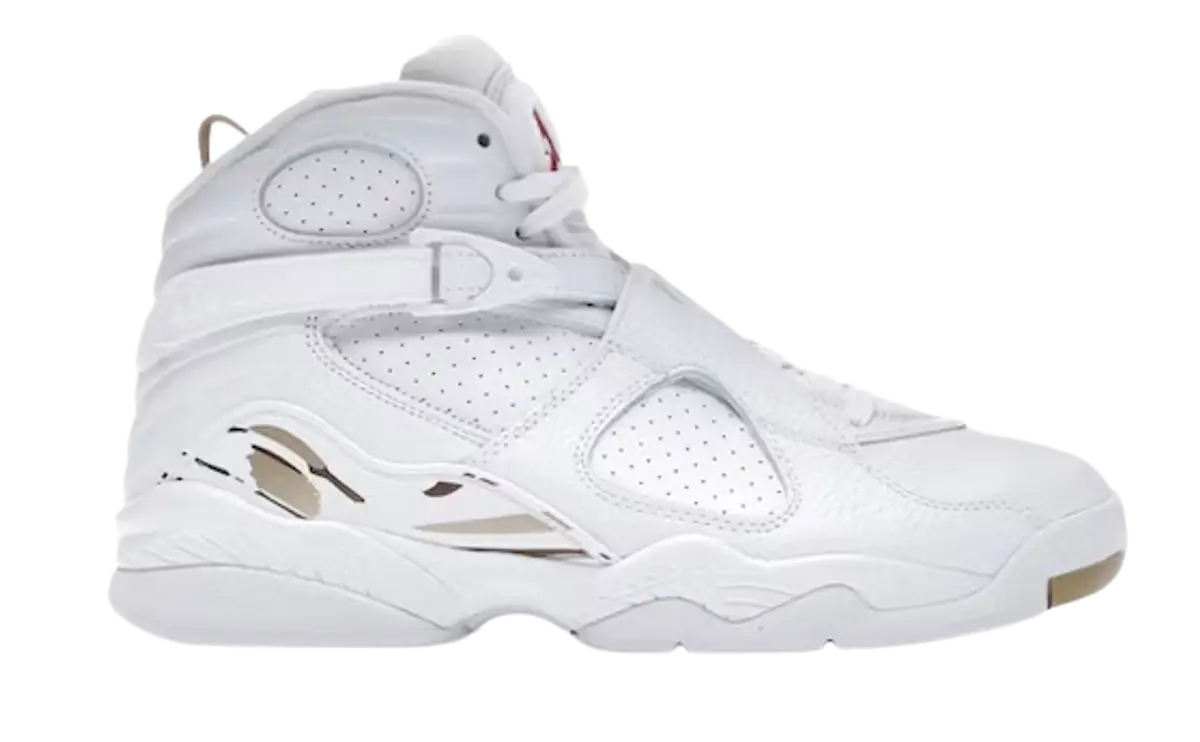 Jordan Air Jordan 8 Retro White Sneakers $416