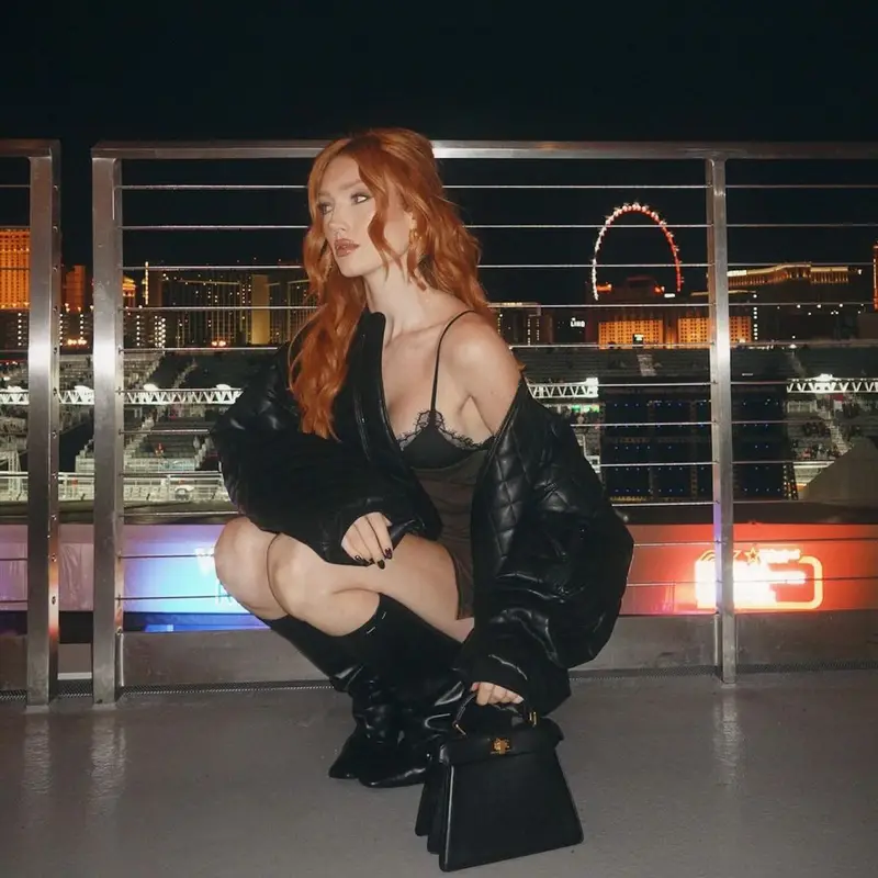 Meredith Duxbury outfit in Frankie Shop, Acne Studios, and Fendi, 2023