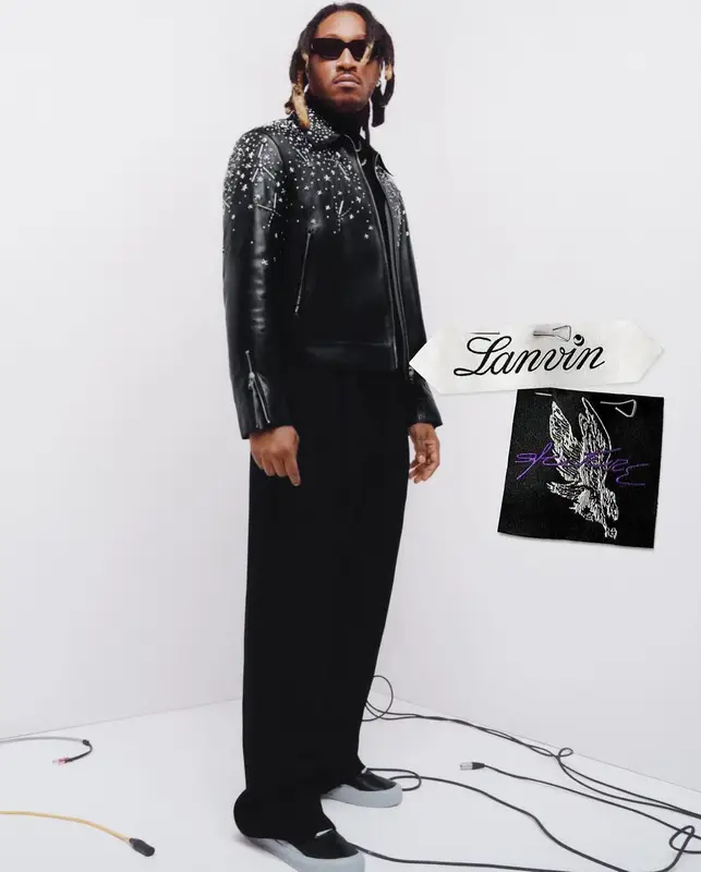 Future outfit in Lanvin and Future Merch, 2023