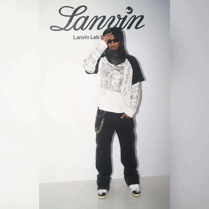 Future outfit in Lanvin and Future Merch, 2023