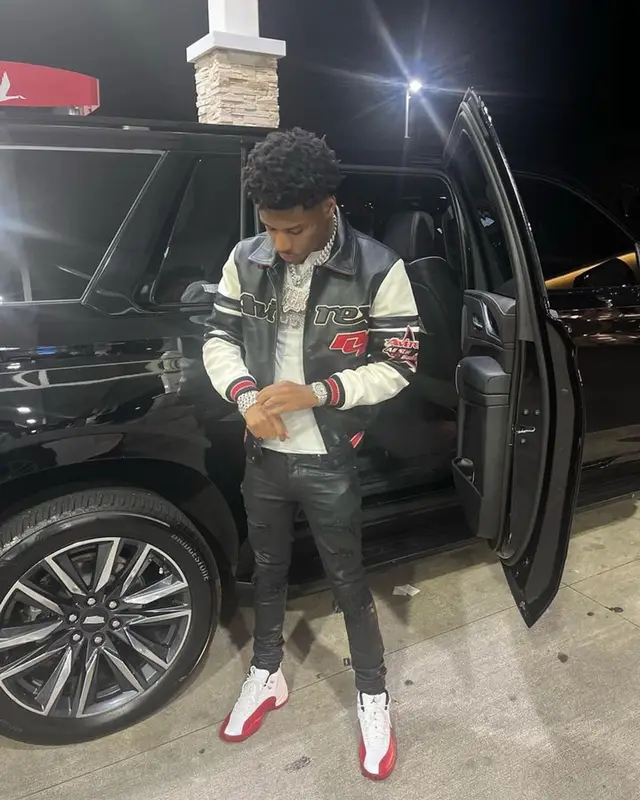 Nardo Wick outfit in Avirex, Amiri, and Jordan, 2023