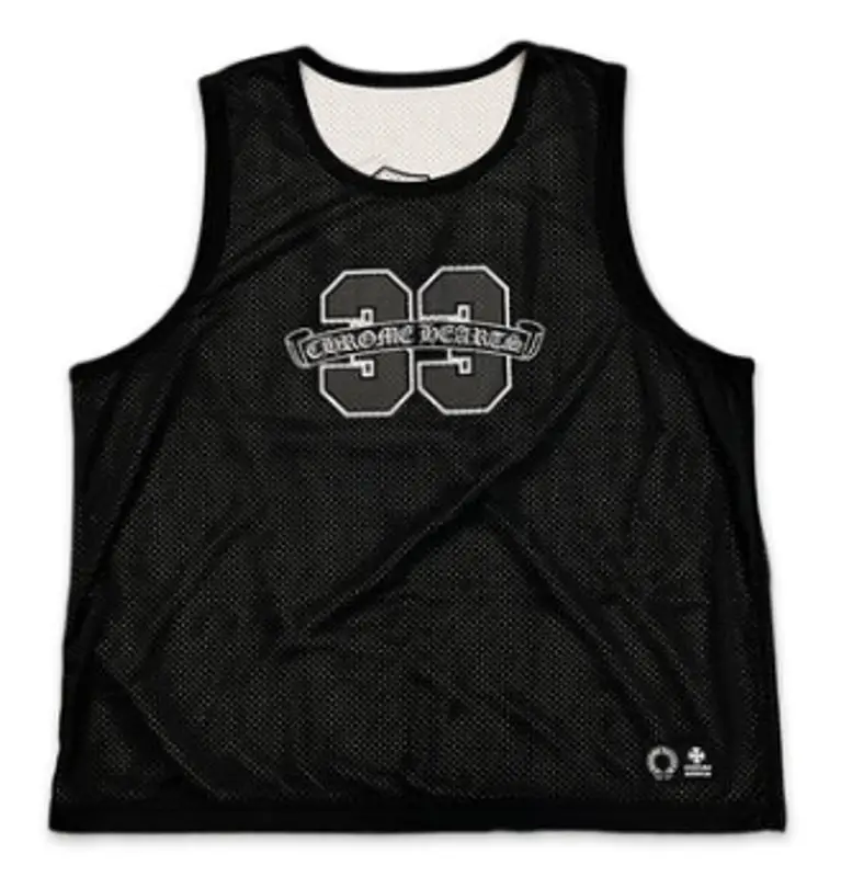 Chrome Hearts Black Sports Mesh Basketball Jersey $1000