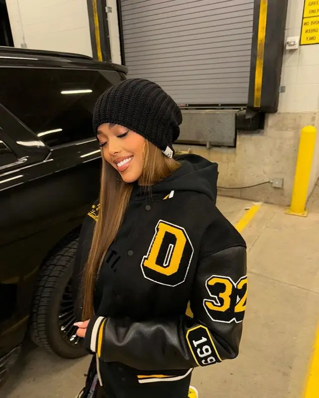 Jordyn Woods outfit in Fear of God, Jordan, and Hermes, 2023