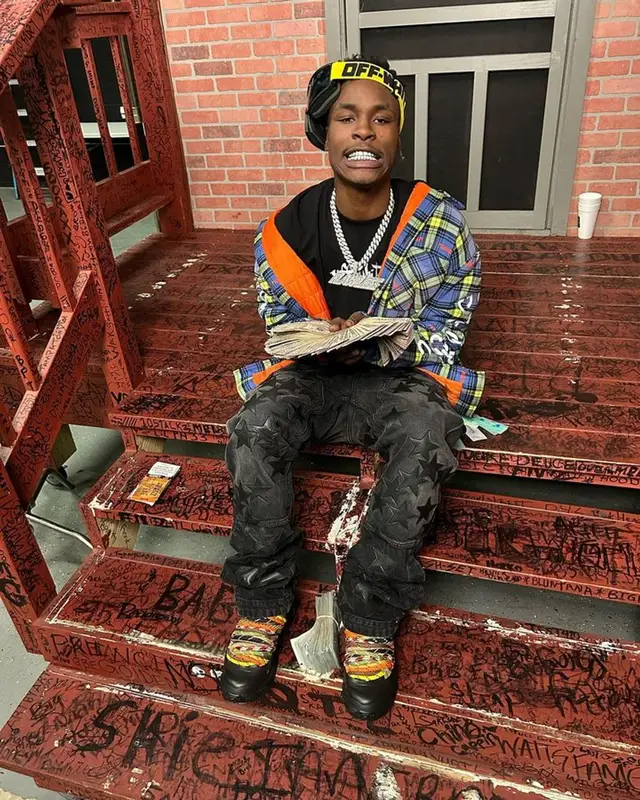 Mudbaby Ru outfit in Amiri, Off-White, and Chemist, 2023