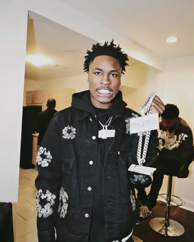 Mudbaby Ru outfit in Denim Tears, Amiri, and B.B. Simon, 2023