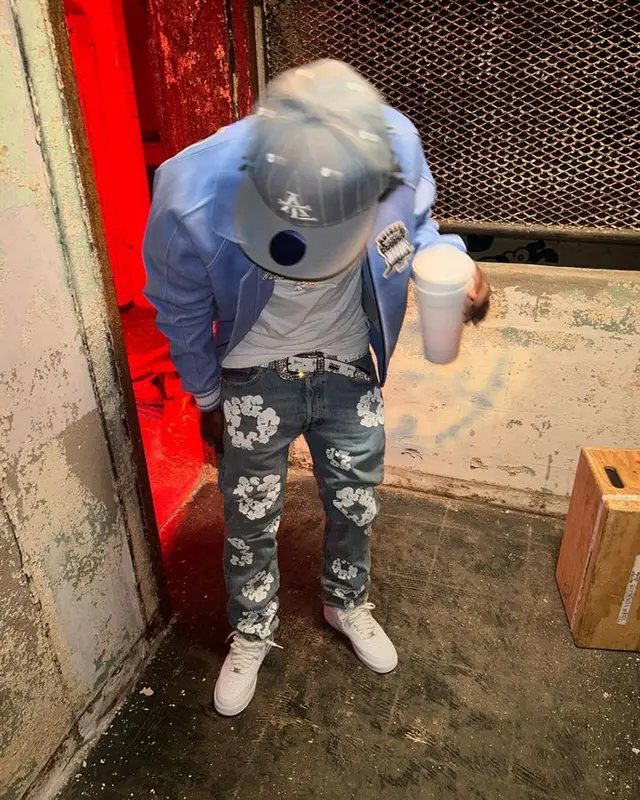 Mudbaby Ru outfit in Avirex, Denim Tears, and B.B. Simon, 2023