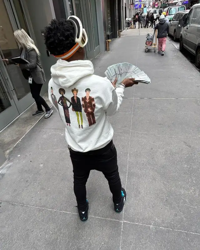 Mudbaby Ru outfit in Amiri, B.B. Simon, and Gucci, 2023