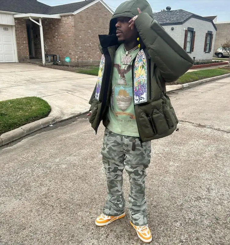 Sauce Walka outfit in Who Decides War, PRPS, and Louis Vuitton, 2023
