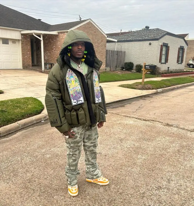 Sauce Walka outfit in Who Decides War, PRPS, and Louis Vuitton, 2023