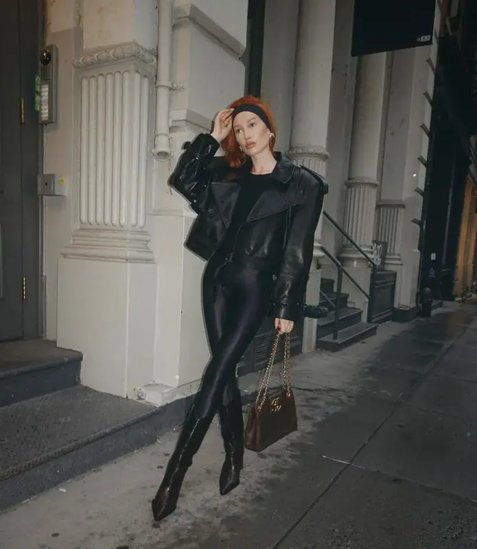 Meredith Duxbury outfit in Saint Laurent, Coperni, and Chanel, 2023
