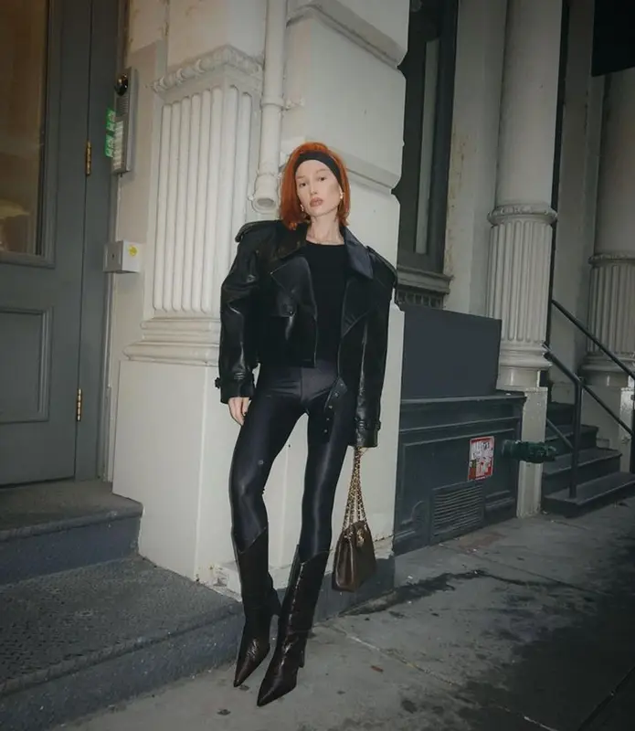 Meredith Duxbury outfit in Saint Laurent, Coperni, and Chanel, 2023