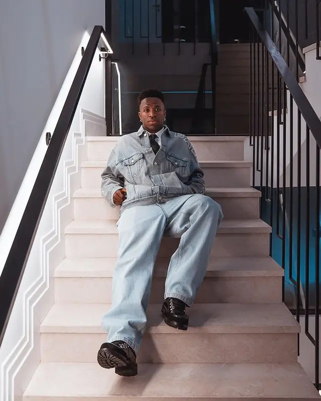 Vinicius Jr outfit in Balenciaga, 2023