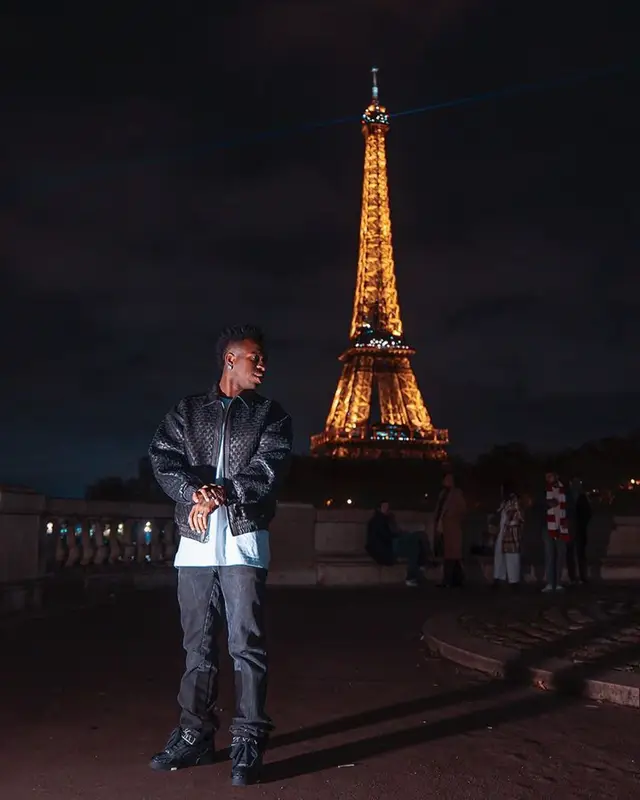 Vinicius Jr outfit in Supreme, Lanvin, and Gallery Dept., 2023